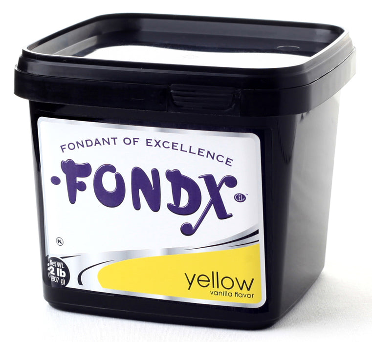 FondX Rolled Fondant - Vanilla Flavor, Yellow