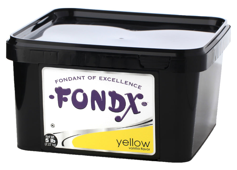 FondX Rolled Fondant - Vanilla Flavor, Yellow