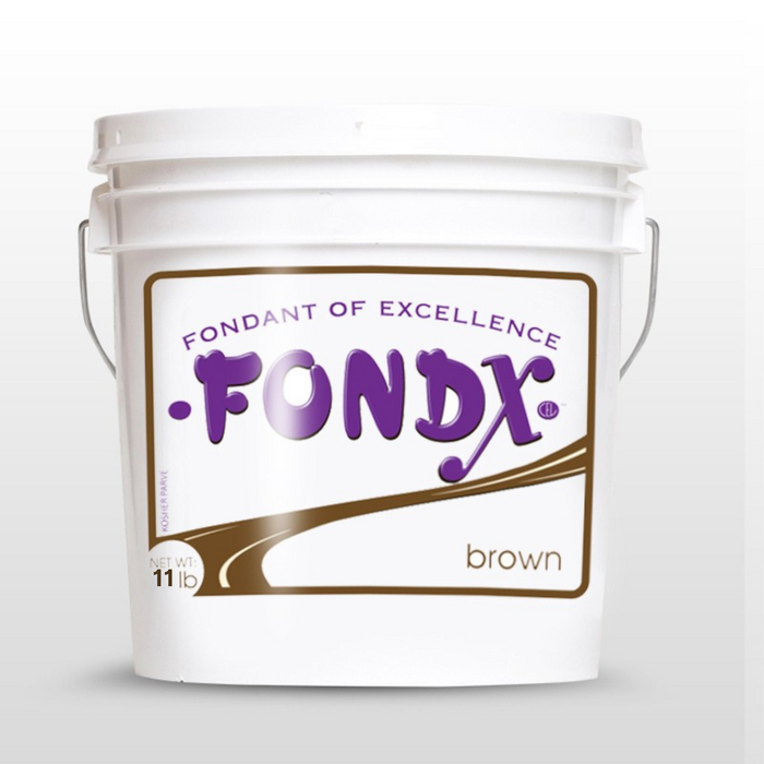 FondX Rolled Fondant Icing - Brown