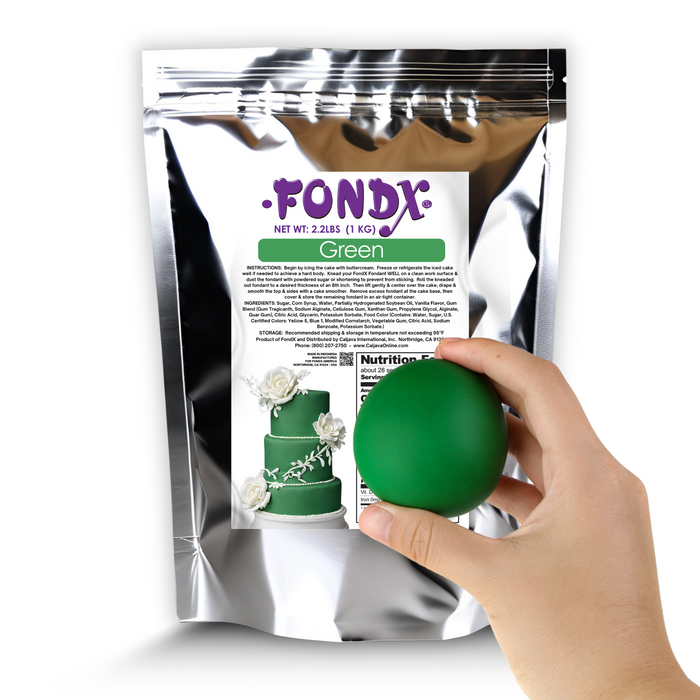 FondX Rolled Fondant Icing - Green