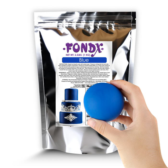 FondX Rolled Fondant Icing - Blue