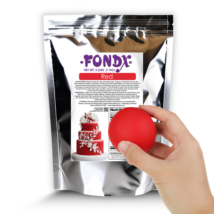 FondX Rolled Fondant Icing - Red