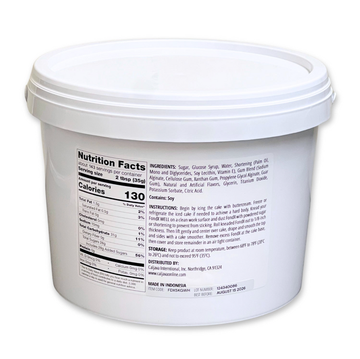 Rolling FondX Virgin White fondant smoothly to 1/8 inch thickness without tearing.
