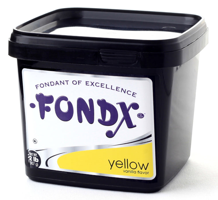 FONDX Rolled Fondant - Vanilla Flavor, Yellow